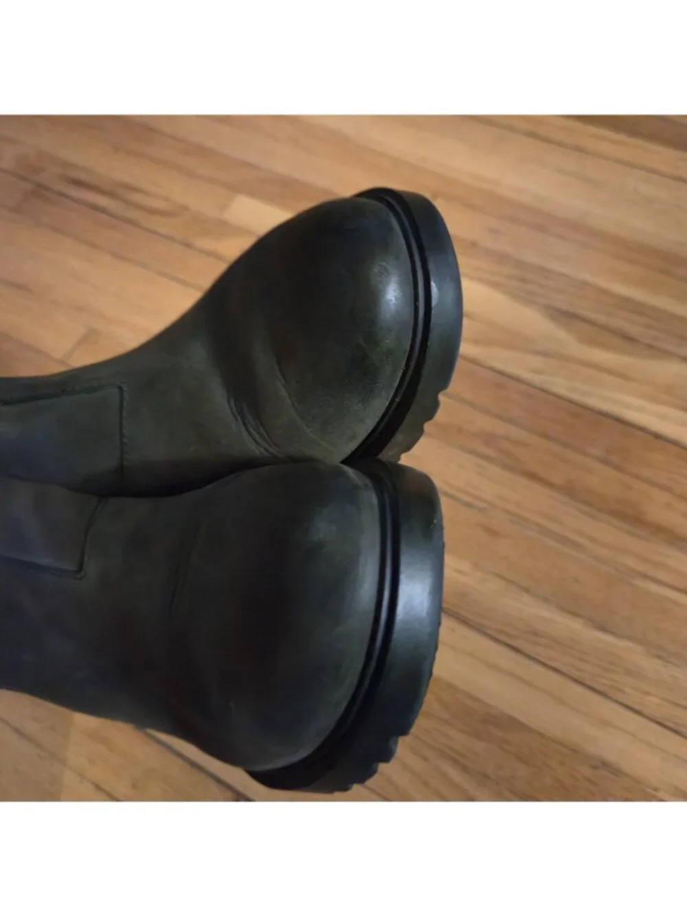 Sorel Lennox Chelsea Black Waterproof Leather Boots Women's Size 9